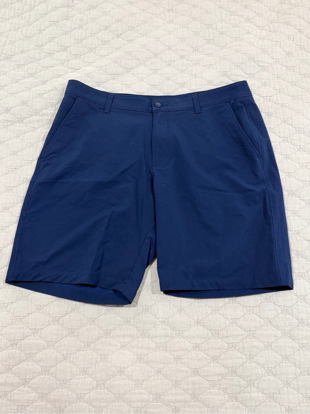 Under Armour Men's Dark Blue Flat Front Performance Shorts
